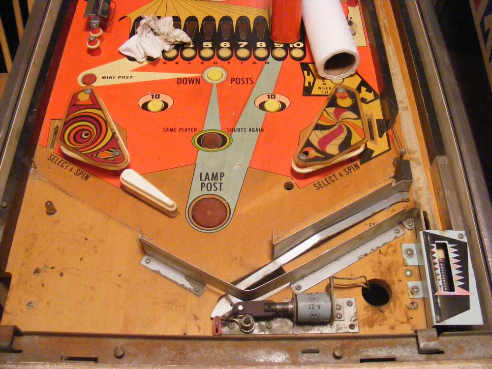 Playfield Under Apron Before
